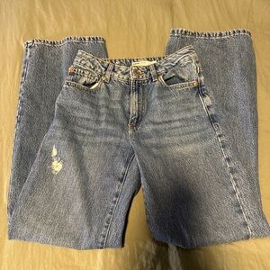 Garage wide leg, medium denim jeans, size 00 / 23